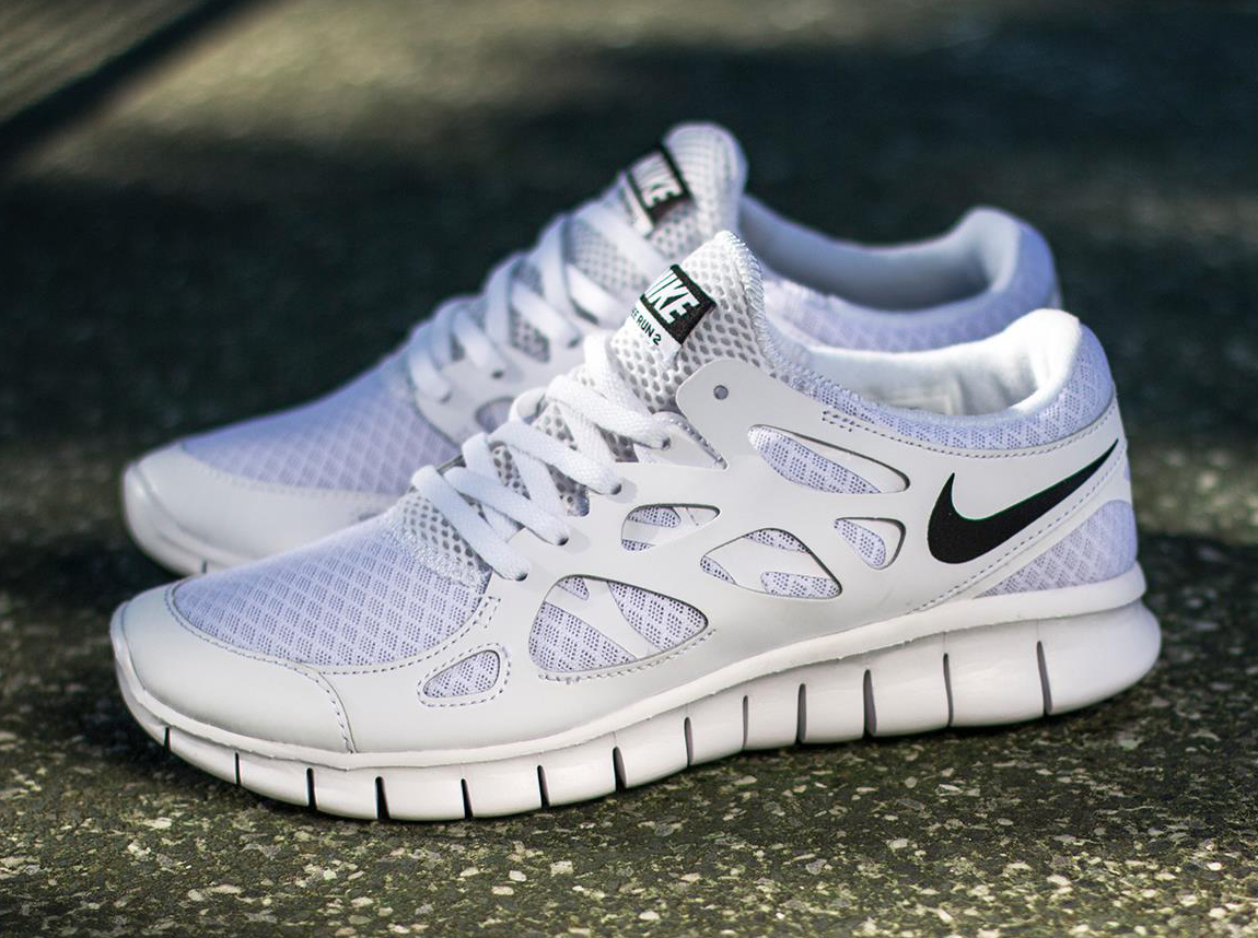Nike Free Run 2 White Black 03