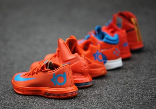 Six DIfferent Nike KD “Creamsicle” Colorways