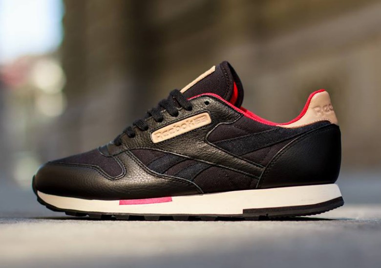 Reebok Classic Leather Utility – Black – Red