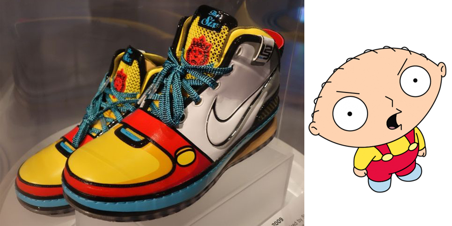 Stewie Family Guy Nike Lebron Sneakers