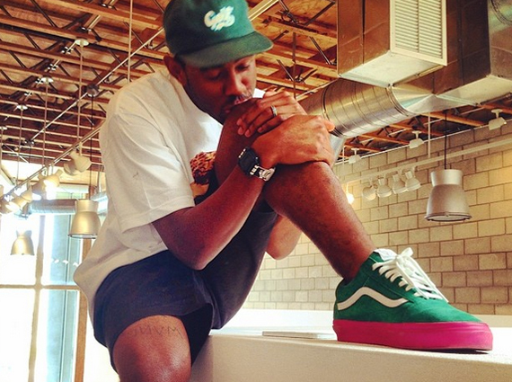 blue and pink vans tyler the creator
