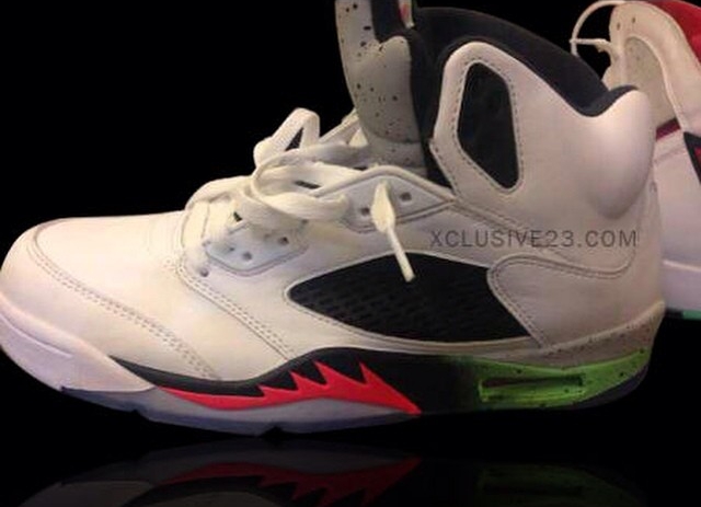 Air Jordan 5 White Pink Neon 01