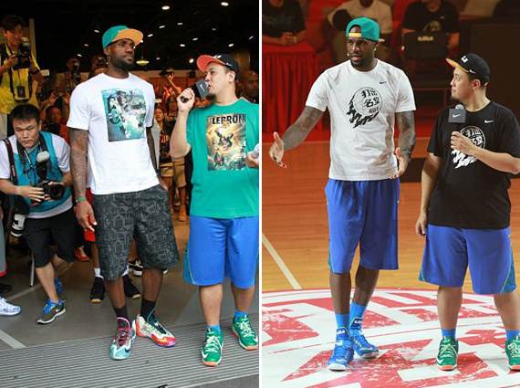 LeBron Rotating the What The LeBron 11 and Soldier 8 in China
