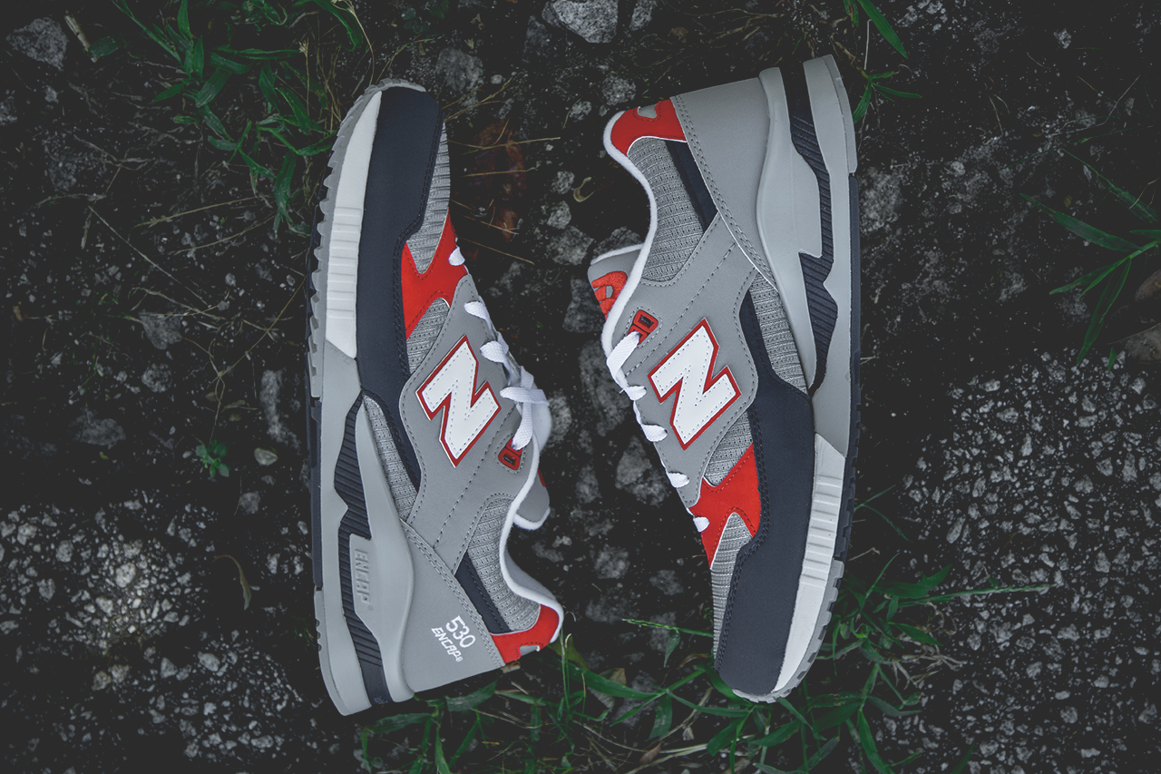 New Balance 530 Grey Navy Orange 01