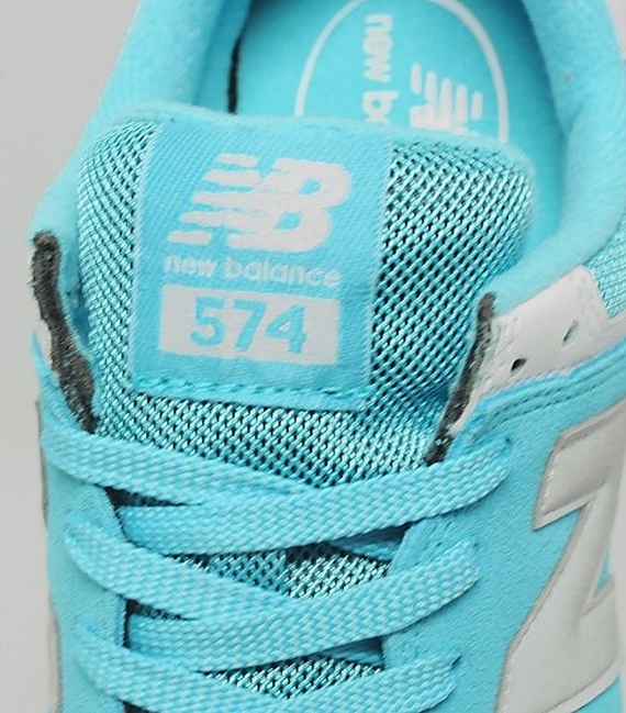 ALPHA INDUSTRIES × New Balance 574 Gray 28cm Turquoise Silver White 02