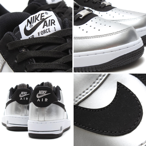 Nike Air Force 1 Low Metallic Silver Black 03