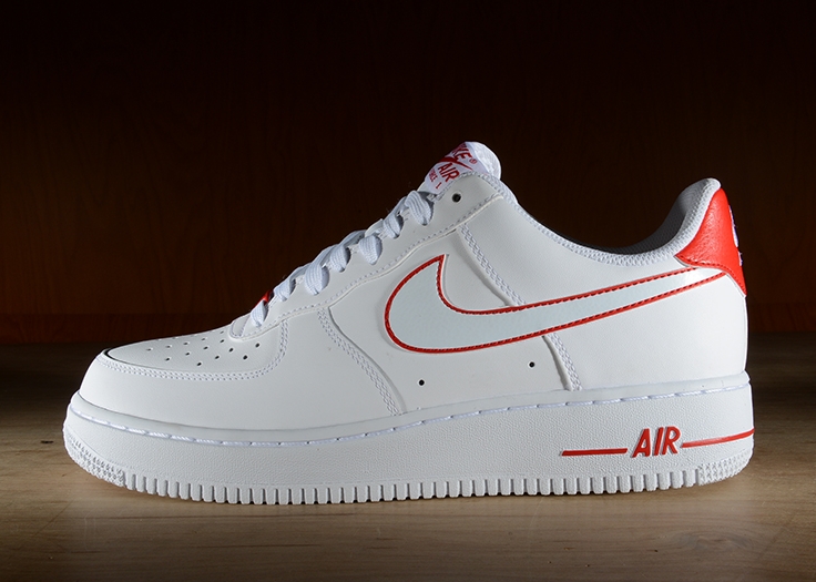Nike Air Force 1 Low White Red Leather 05