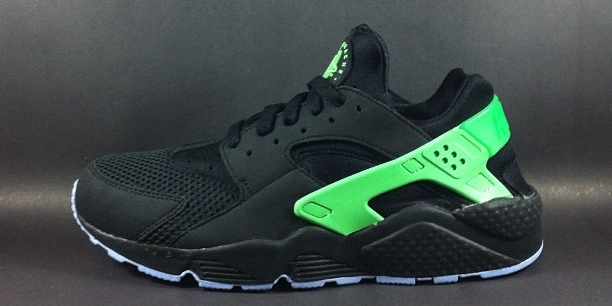 Nike Air Huarache Black Green 01