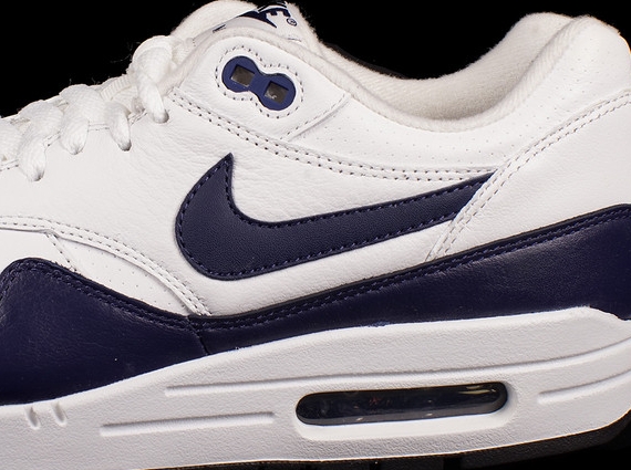 Nike Air Max 1 Leather – Summit White – Midnight Navy