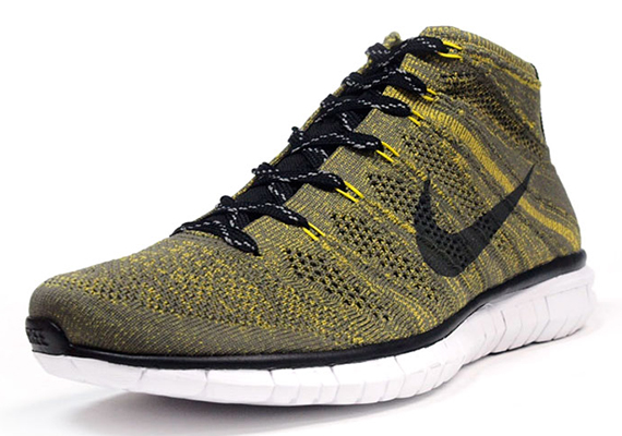 Nike Free Flyknit Chukka - Tarp Green - Black - Gold