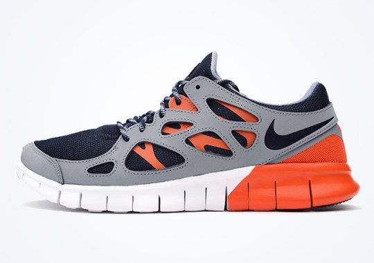 Nike Free Run +2 – Dark Obsidian – Orange – Neutral Grey
