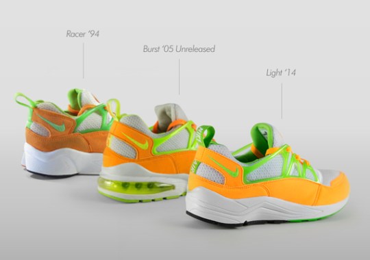 nike huarache light atomic mango timeline