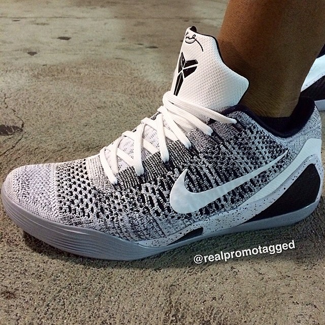Nike Kobe 9 Elite Low White Black Wolf Grey 02