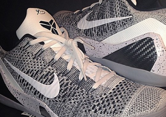 Nike Kobe 9 Elite Low – White – Black – Wolf Grey