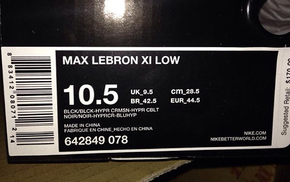 Nike Lebron 11 Black Hyper Crimson Hyper Cobalt 3