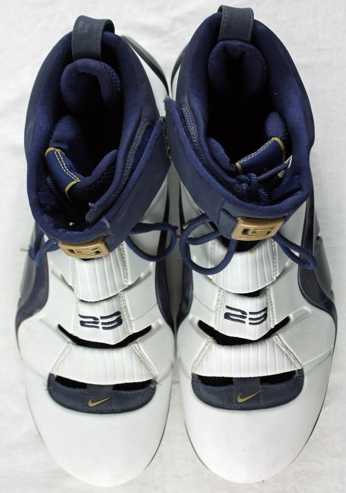 Nike Lebron 4 White Navy Pe 03