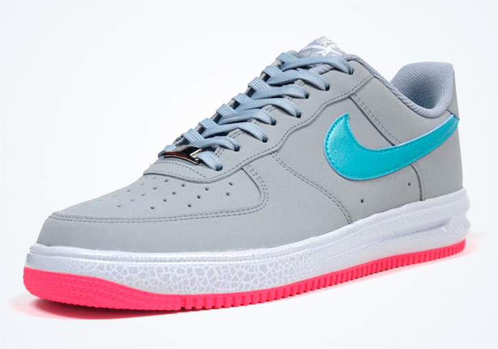 Nike Lunar Force 1 ’14 Low – Grey – Teal – Pink
