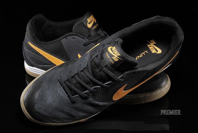Nike Sb Lunar Gato Black Univerity Gold Gum 04
