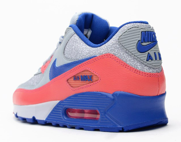 Nike Wmns Air Max 90 Light Magnet Grey Hyper Cobalt Hyper Pink 03