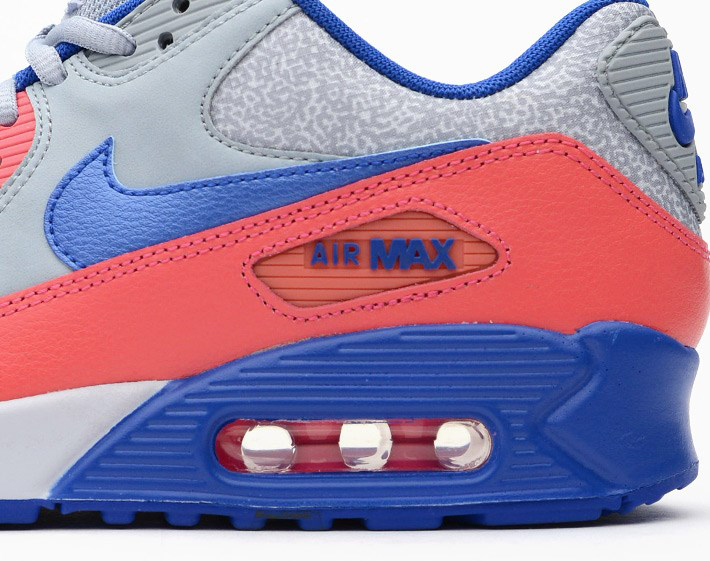 Nike Wmns Air Max 90 Light Magnet Grey Hyper Cobalt Hyper Pink 06