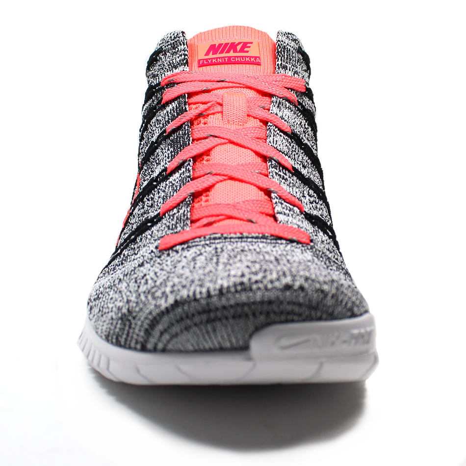 Nike Wmns Free Flyknit Chukka Grey Black Pink 04