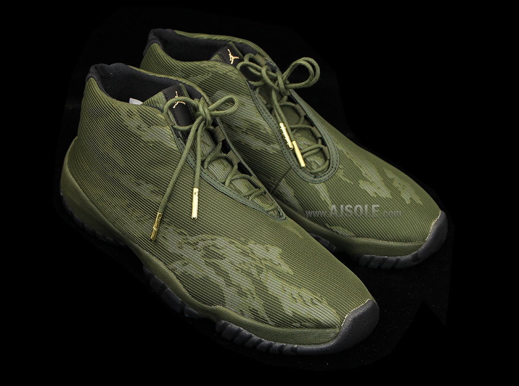 Olive Tiger Camo Air Jordan Future 04