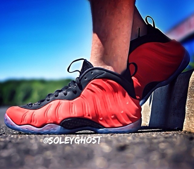 Red Suede Nike Air Foamposite One 01