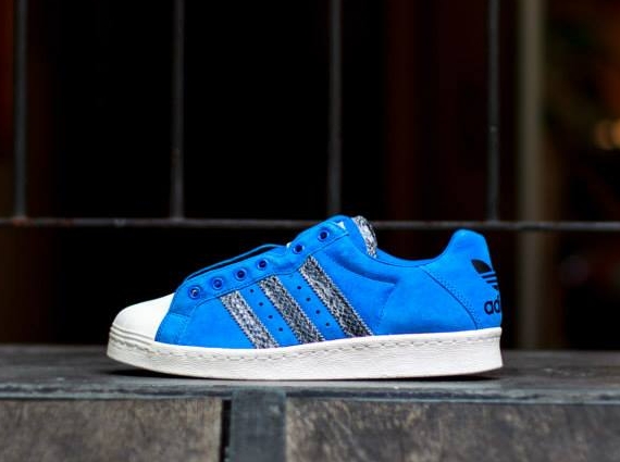 Run DMC x adidas Ultrastar 80s - Bluebird - Snakeskin