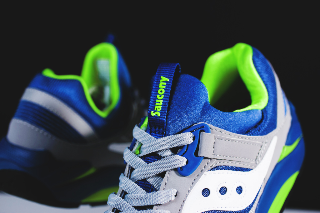 Saucony Grid 9000 Grey Blue Neon 03