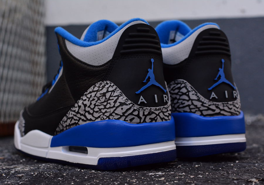 Sport Blue Jordan 3 Retro Release 3