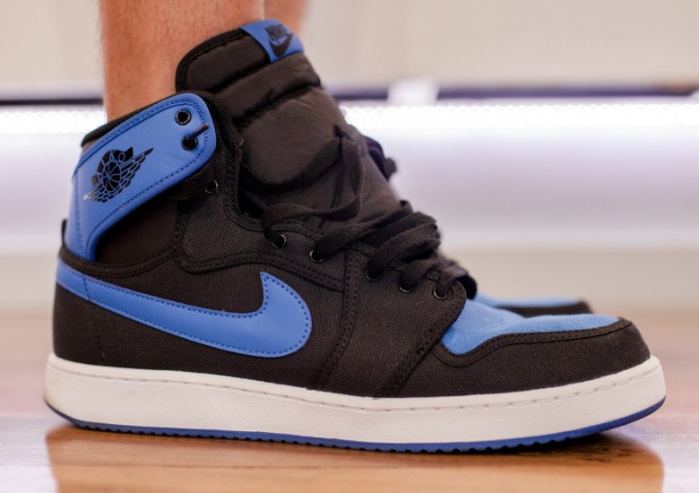 A Better Look at the Air Jordan 1 High Washed Black Retro KO High OG “Sport Blue” – On-Feet