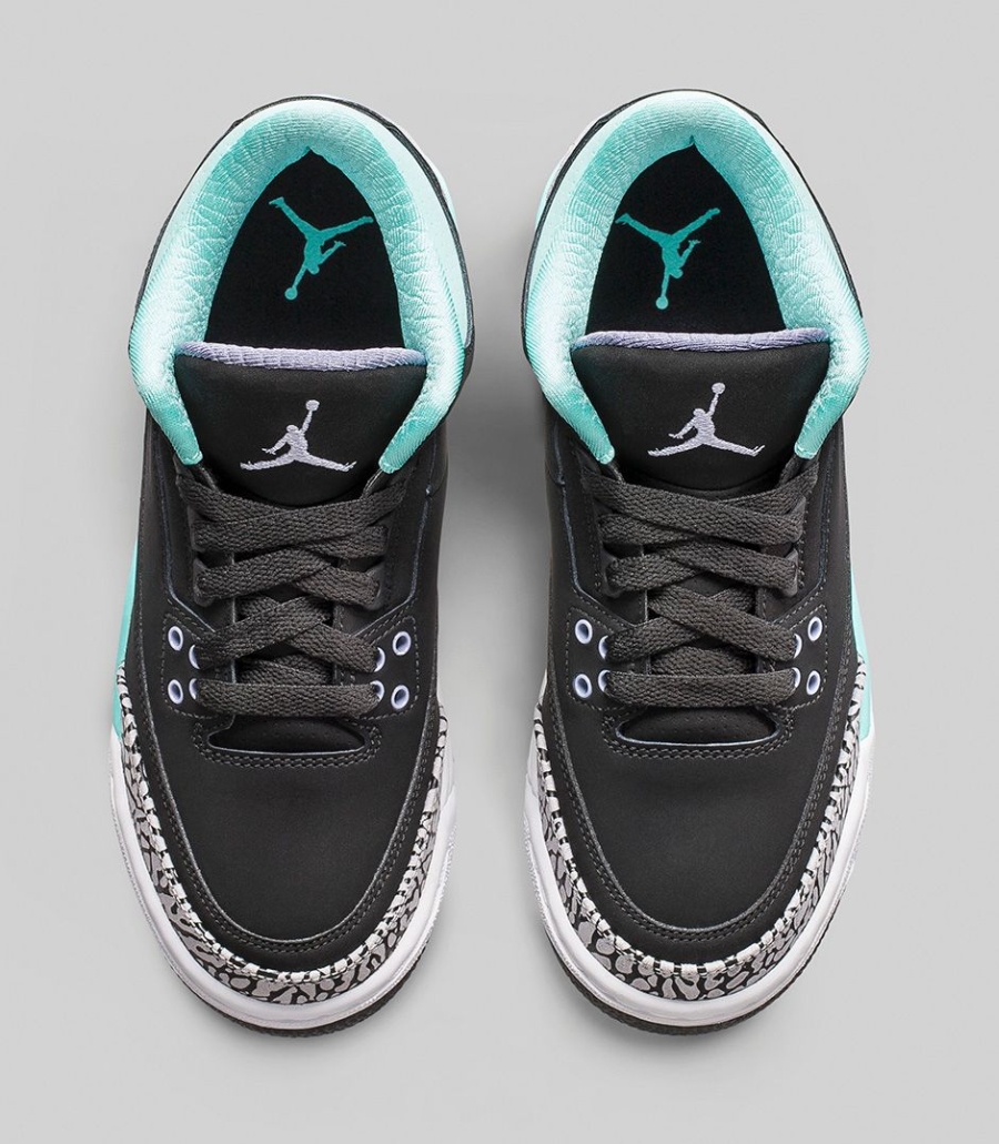 Air Jordan Men S 4 Retro Military Black Authentic New Bleached Turquoise 04