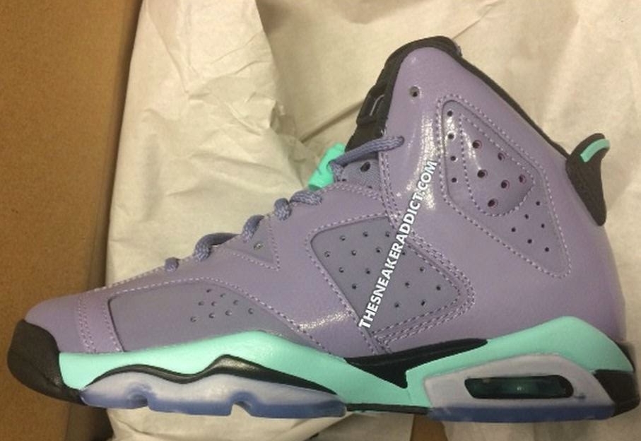 Air Jordan 6 Gs Iron Purple Bleached Turquoise 01