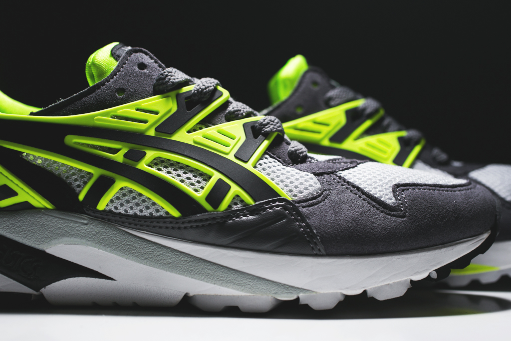 Asics Gel Kayano Trainer Grey Black Neon 02