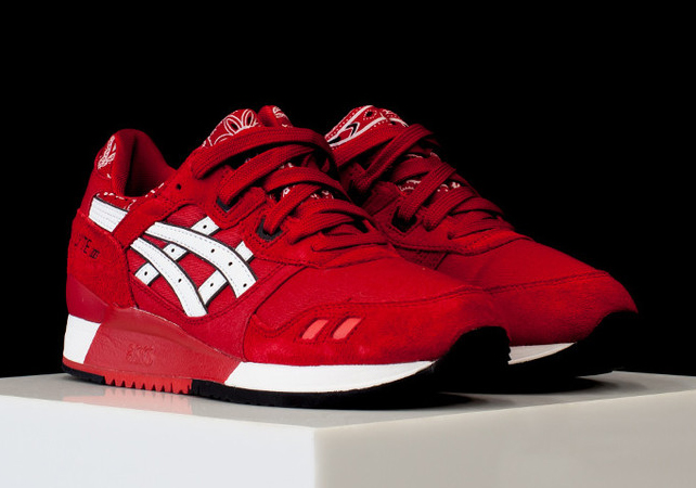 asics gel lyte 3 red bandana