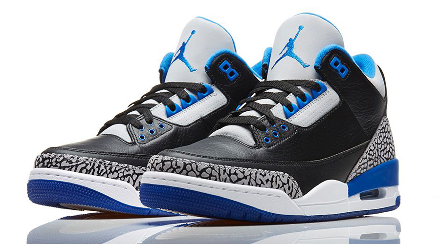 Blue Air Jordans 3