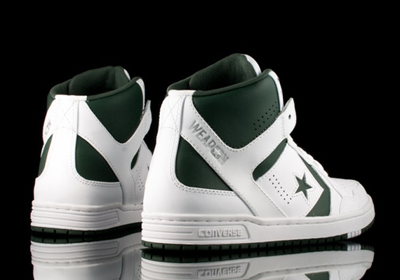 Converse Weapon Mid - White - Green - SneakerNews.com