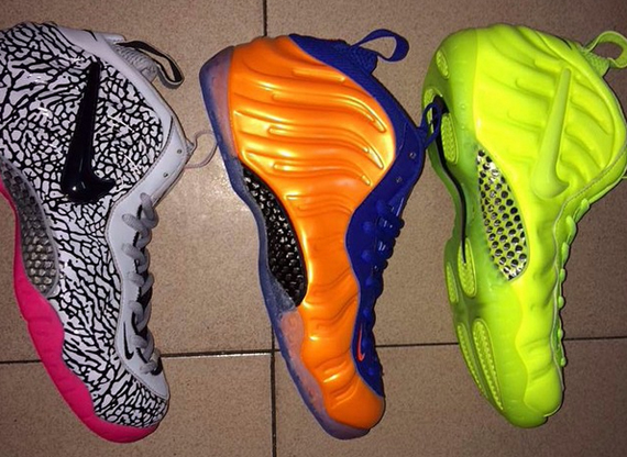 Nike Air Foamposite "Volt", "Knicks", and "Elephant Print" Releasing in 2014