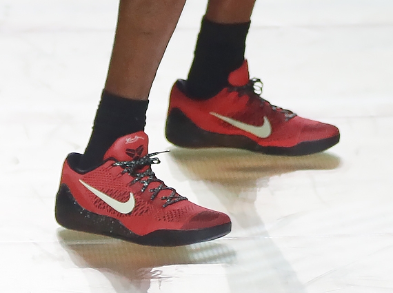 Kobe Bryant in Nike Kobe 9 Elite Low "University Red"