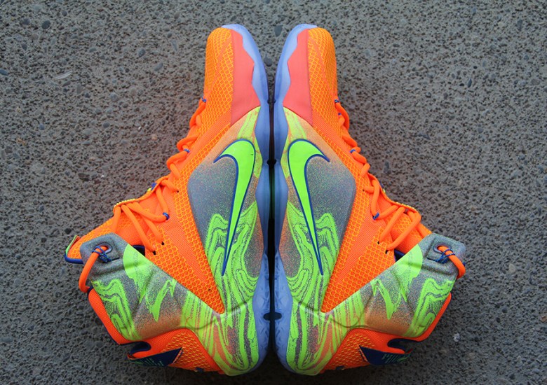 Nike LeBron 12  – Orange – Volt