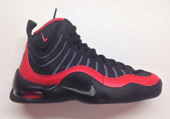 Nike Air Bakin Gs Black Cool Grey University Red 01