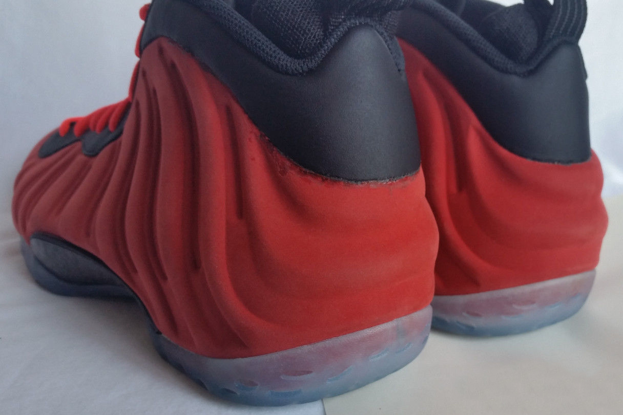 Nike Air Foamposite One Red Suede Sample Ebay 07