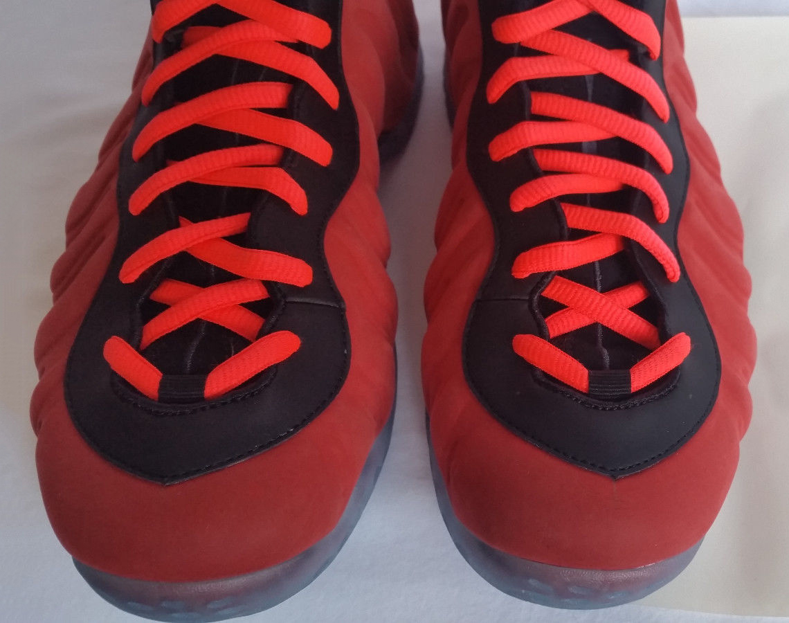 Nike Air Foamposite One Red Suede Sample Ebay 09