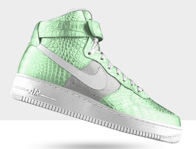 Nike Air Force 1 High Metallic Croc