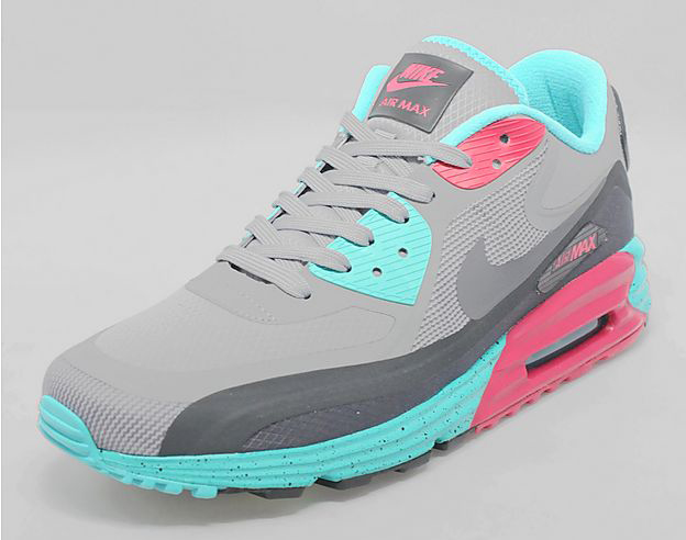 Nike Air Max Lunar 90 Wr Silver Fuchsia Turquoise 02