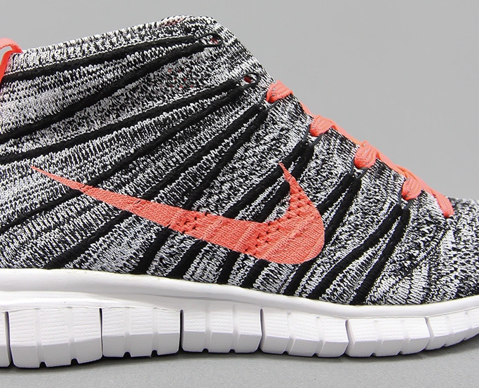 Nike Free Flyknit Chukka Bright Mango Black 02
