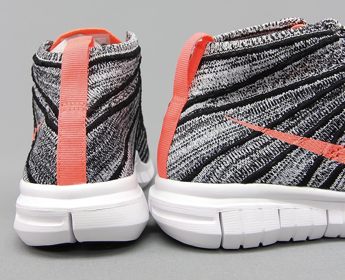 Nike Free Flyknit Chukka Bright Mango Black 04
