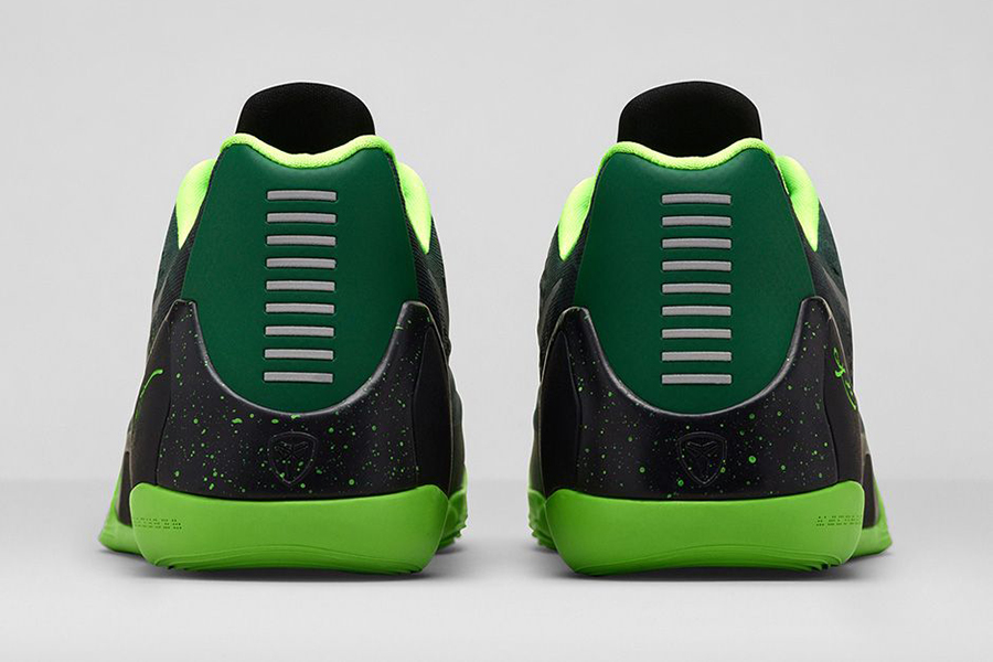 Nike Kobe 9 Em Premium Gorge Green Metallic Silver Electric Green 4