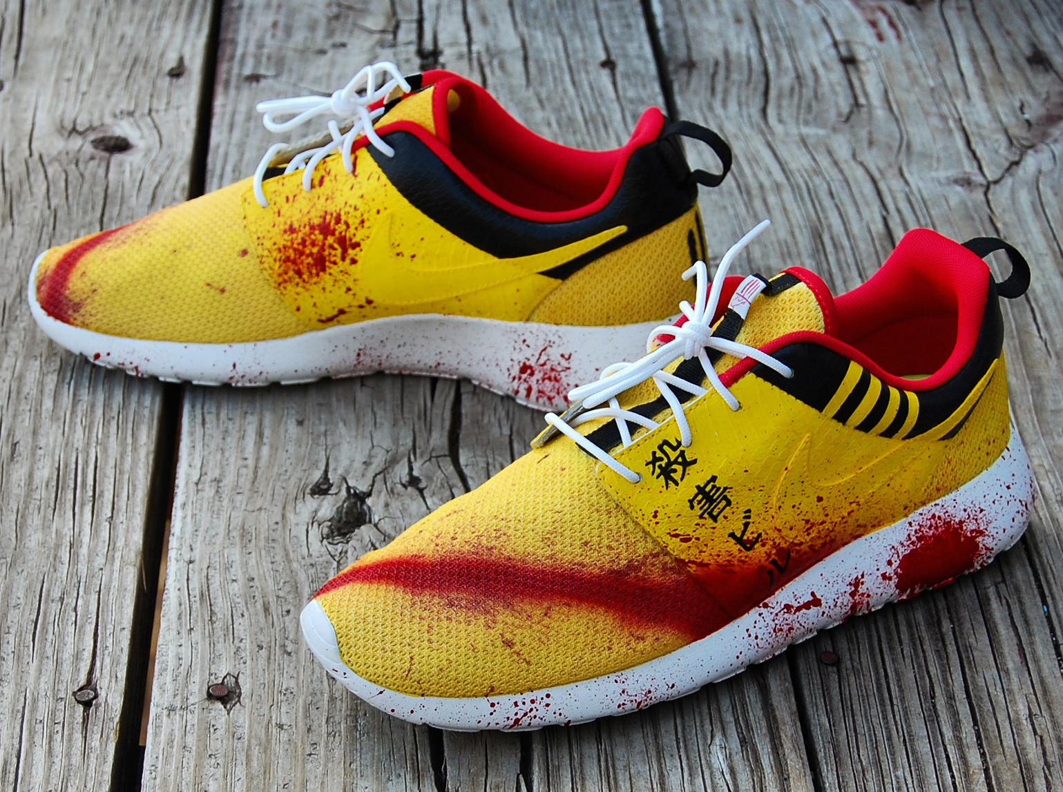 Nike Roshe Run Kill Bill Custom Gourmet Kickz 02