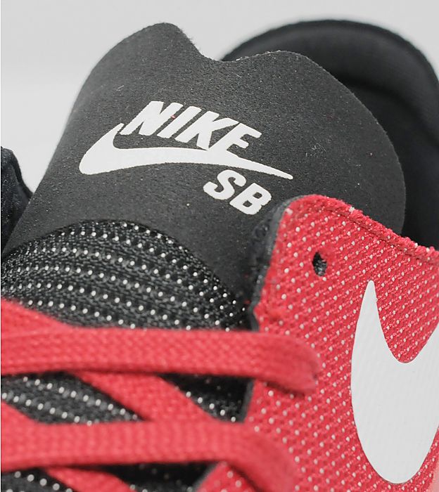 Nike Sb Lunar One Shot Black Game Red 05